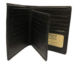 Osgoode Marley Leather Extra Page Hipster Mens RFID Wallet - Black Black one_size U1