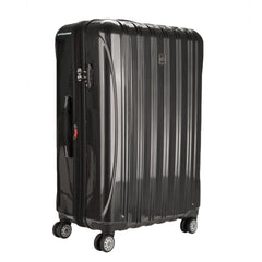 DELSEY Paris Helium Aero Hardside Expandable Luggage with Spinner Wheels Brushed Charcoal Checked Large 29 Inch U7