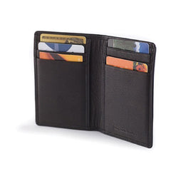 Osgoode Marley Cashmere Leather RFID Blocking 8 Pocket Card Case Wallet - Black Black small U1