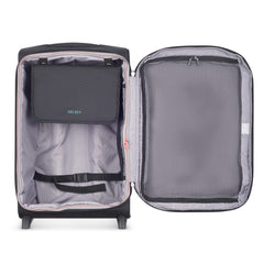 DELSEY Paris Helium DLX Softside Expandable Luggage with 2 Wheels ( Black , Carry on 21 Inch ) Black Carry On 21 Inch U1