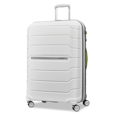 Samsonite Freeform Hardside Expandable with Double Spinner Wheels ( White/Grey , Checked-Large 28-Inch ) White/Grey Checked Large 28 Inch U4