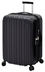 London Fog Heathrow 25-Inch Expandable Hardside Spinner Black One Size U1