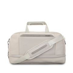 Samsonite Paralux Weekender Duffel Bag, Travel Carry-On Bag with Wide Opening, Drop-Bottom Shoe & Laundry Compartment, AirTag Holder, StackIt Strap - Business & Leisure Travel Bag ( Stone Grey , One Size ) Stone Grey One Size U1
