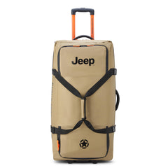 Jeep JS005A Two Wheel Rolling Travel Duffle Bag ( Warm Sand , 31 Inch ) Warm Sand 31 Inch U1