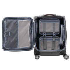 Travelpro Platinum Elite Softside Expandable Luggage, 8 Wheel Spinner Suitcase, USB Port, Suiter, Men and Women U2