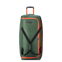 Jeep JS009D Two Wheel Rolling Travel Duffle Bag ( Green , 27 Inch ) Green 27 Inch U1