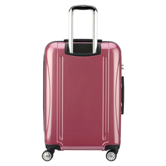 DELSEY Paris Helium Aero Hardside Expandable Luggage with Spinner Wheels ( Peony Pink , Checked-Medium 25 Inch ) Peony Pink Checked Medium 25 Inch U2