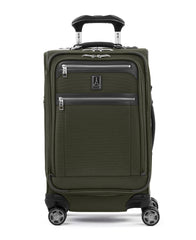 Travelpro Platinum Elite Softside Expandable Carry on Luggage, 8 Wheel Spinner Suitcase, USB Port, Suiter, Men and Women, Carry On 21-Inch ( Pilot Green , Carry-On 21-Inch ) Pilot Green Carry On 21 Inch U7