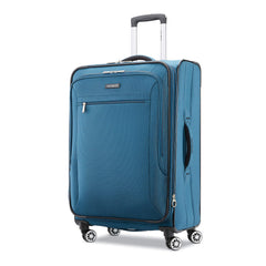 Samsonite Ascella X Softside Expandable Luggage with Spinner Wheels ( Teal , Checked-Medium 25-Inch ) Teal Checked Medium 25 Inch U1