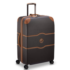 DELSEY Paris Chatelet Air 2.0 Hardside Luggage with Spinner Wheels ( Chocolate Brown , Checked-Large 28 Inch ) Chocolate Brown Checked Large 28 Inch U6