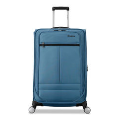 Samsonite Element Soft-Sided 25-Inch Lightweight Medium Checked Expandable Suitcase: Durable, 360 Spinner Wheels, Adjustable Telescopic Handle, 2 Front & 1 Side Pocket ( Captains Blue , 25-Inch Checked-Medium ) Captains Blue 25 Inch Checked Medi U3