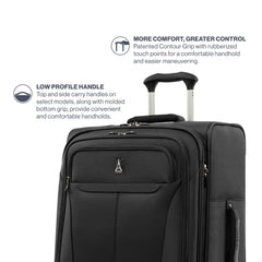 Travelpro Tourlite Softside Expandable Luggage with 4 Spinner Wheels, Lightweight Suitcase, Men and Women ( Black , Carry-On 19-Inch ) Black Carry On 19 Inch U14