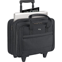Solo Carnegie Rolling Laptop Bag, Black ( Black , One Size ) Black One Size U1