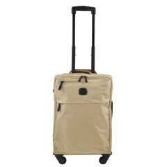 Bric's Siena Evolution 21" Inch Carry-On Luggage Spinner Suitcase with Durable Frame - Lightweight Soft Exterior with Multi Pockets - Papyrus Beige Beige undefined U1