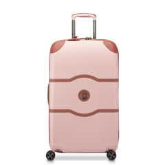 DELSEY PARIS Chatelet Air 2.0 Hardside Luggage Trunk with Spinner Wheels, Blush Pink, Checked-26 Inch Trunk Blush Pink Checked-26 Inch Trunk U1