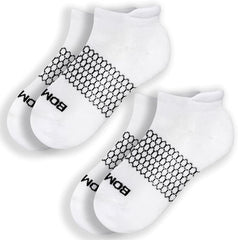 BOMBAS Women's Solids Ankle White Socks Medium (3 Pack) U1