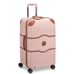 DELSEY PARIS Chatelet Air 2.0 Hardside Luggage Trunk with Spinner Wheels, Blush Pink, Checked-26 Inch Trunk Blush Pink Checked-26 Inch Trunk U1