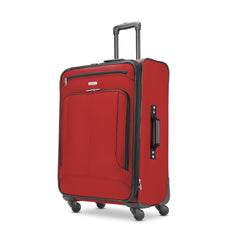 American Tourister Pop Max Softside Luggage with Spinner Wheels ( Red , Checked-Medium 25-Inch ) Red Checked Medium 25 Inch U4