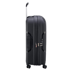 DELSEY Paris Clavel Hardside Expandable Luggage with Spinner Wheels ( BLACK , Checked-Medium 25 Inch ) BLACK Checked Medium 25 Inch U4