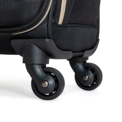 Kenneth Cole Reaction Women's Chelsea Chevron Softside 4-Wheel Underseater ( Black , One Size ) Black One Size U1