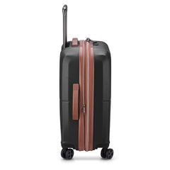 DELSEY PARIS Carrousel Hardside Expandable Luggage with Spinner Wheels ( Black , Checked-Medium 24 Inch ) Black Checked Medium 24 Inch U8