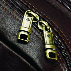 Samsonite Colombian Leather Toploader ( Brown , One Size ) Brown One Size U1