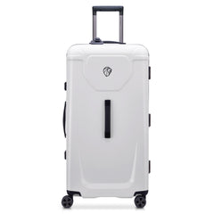 PEUGEOT Voyages Hardside Luggage with Spinner Wheels ( Glossy White , 29 Inch Trunk ) Glossy White 29 Inch Trunk U1