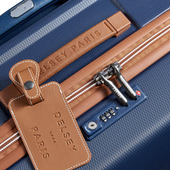 DELSEY Paris Chatelet Air 2.0 Hardside Luggage with Spinner Wheels ( Navy Blue , Checked-Large 28 Inch ) Navy Blue Checked Large 28 Inch U2