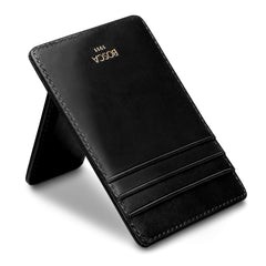 Bosca Old Leather Deluxe Front Pocket Wallet ( Black , One Size ) Black One Size U1