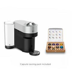 Nespresso Vertuo Pop+ Deluxe Coffee and Espresso Machine by De'Longhi, 120 Volts, Silver Silver Silver U1