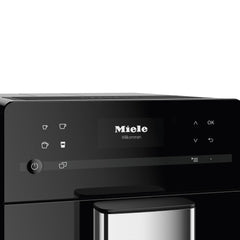 Miele CM 5300 Automatic Bean-to-Cup Coffee Maker - With OneTouch for Two, aroma-preserving cone grinder, coffee pot, automatic cleaning programs and more, in Obsidian Black Obsidian Black Medium U2