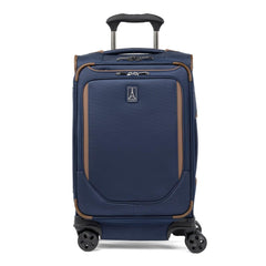 Travelpro Crew Classic Lightweight Softside Expandable Carry on Luggage, 8 Wheel Spinner Suitcase, Men and Women, Carry On 21-Inch, Patriot Blue Patriot Blue Carry On U1