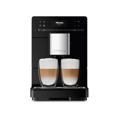 Miele CM 5300 Automatic Bean-to-Cup Coffee Maker - With OneTouch for Two, aroma-preserving cone grinder, coffee pot, automatic cleaning programs and more, in Obsidian Black Obsidian Black Medium U2