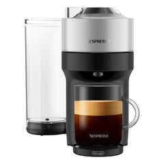 Nespresso Vertuo Pop+ Deluxe Coffee and Espresso Machine by De'Longhi, 120 Volts, Silver Silver Silver U1
