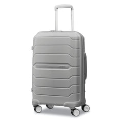 Samsonite Freeform Hardside Carry-On Luggage with Spinner Wheels - Hardshell Suitcase - TSA, Airline-Approved - Expandable Hard Shell, Smooth Rolling Wheels for Lightweight Travel - Light Grey Light Grey Carry-on Spinner U1