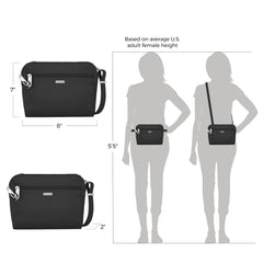 Travelon Anti-Theft Classic Convertible Crossbody & Waist Pack Wine One Size U1