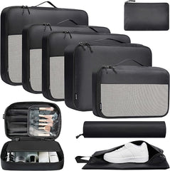 BAGAIL 8 Set Packing Cubes and 9 Set Luggage Packing Organizers U1