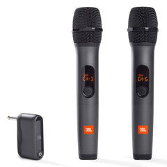 JBL Wireless Two Microphone System with Dual-Channel Receiver, Black Black U1