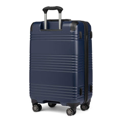 Travelpro Roundtrip Hardside Expandable Spinner Luggage, Navy Blue, Checked-Medium 25-Inch U1