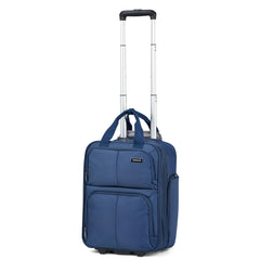 Hanke Softside Expandable Underseat Carry On Bags for Airplanes,Travel Luggage Rolling Bag Personal Item Bag Small Suitcase,Blue,16-Inch Blue Expandable 16-Inch Underseat U1