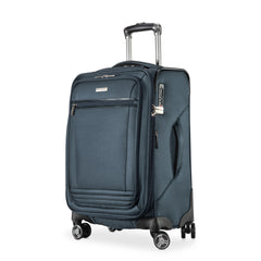 Ricardo Beverly Hills Avalon Softside Luggage Made with Sustainable 100% Recycled PET (rPET), Lightweight, Eco-Friendly Travel, Expandable, Dual Spinner Wheels ( Storm Blue , 20-inch ) Storm Blue 20 Inch U1