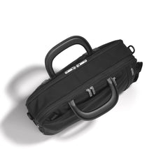 ZERO Halliburton The Journal Nylon Lightweight Briefcase Black Three Way Expandable Briefcase U2