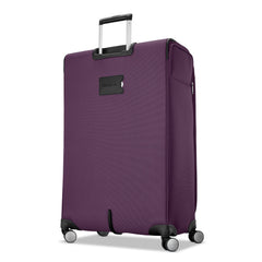 Samsonite Element Soft-Sided 29-Inch Lightweight Large Checked Expandable Suitcase: Durable, 360 Spinner Wheels, Adjustable Telescopic Handle, 2 Front & 1 Side Pocket ( Purple , 29-Inch Checked-Large ) Purple 29 Inch Checked Large U9