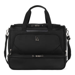 Travelpro Maxlite 5 Carry on Weekender with Drop-Bottom Compartment, Lightweight Overnight Travel Duffel Bag Black 19 Inch U1