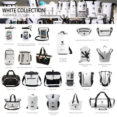 Geckobrands Large 15 bottle / 24 Can Cooler with Removable Hard Liner ( White/Black , One Size ) White/Black One Size U1