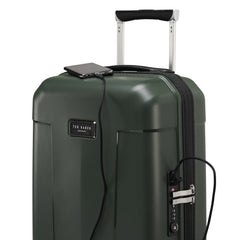 Ted Baker Flying Colours Hardside Trolley 4 Wheel Spinner, TSA Lock, Lightweight Suitcase, Men and Women ( Forest Green , 20-Inch Carry-On ) Forest Green 20 Inch Carry On U1