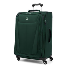 Travelpro Maxlite 5 Softside Expandable Luggage with 4 Spinner Wheels, Lightweight Suitcase, Men and Women ( Green Forest , Checked-Medium 25-Inch ) Green Forest Checked Medium 25 Inch U3