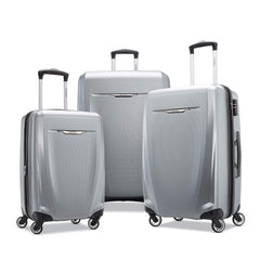 Samsonite Winfield 3 DLX Spinner Silver 3 Piece Set 20 25 28 U1