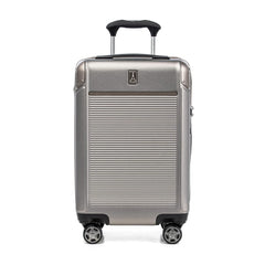 Travelpro Platinum Elite Hardside Expandable Spinner Wheel Luggage TSA Lock Hard Shell Polycarbonate Suitcase ( Metallic Sand , Checked- Medium 25-Inch ) Metallic Sand Checked Medium 25 Inch U2