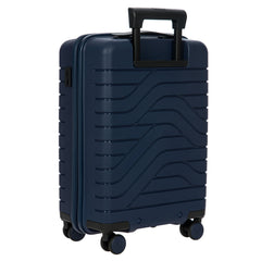 Brics B|Y Ulisse Carry-On Spinner Lightweight Hard Shell Luggage, Smooth 360 Double Wheels, TSA Combination Lock, USB Port & Interior Organization - 21 Inch with Pocket ( Ocean Blue , One Size ) Ocean Blue One Size U1